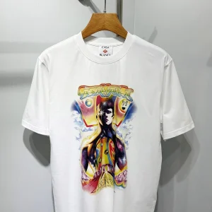 Casablanca Cotton-Feel Printed T-Shirt