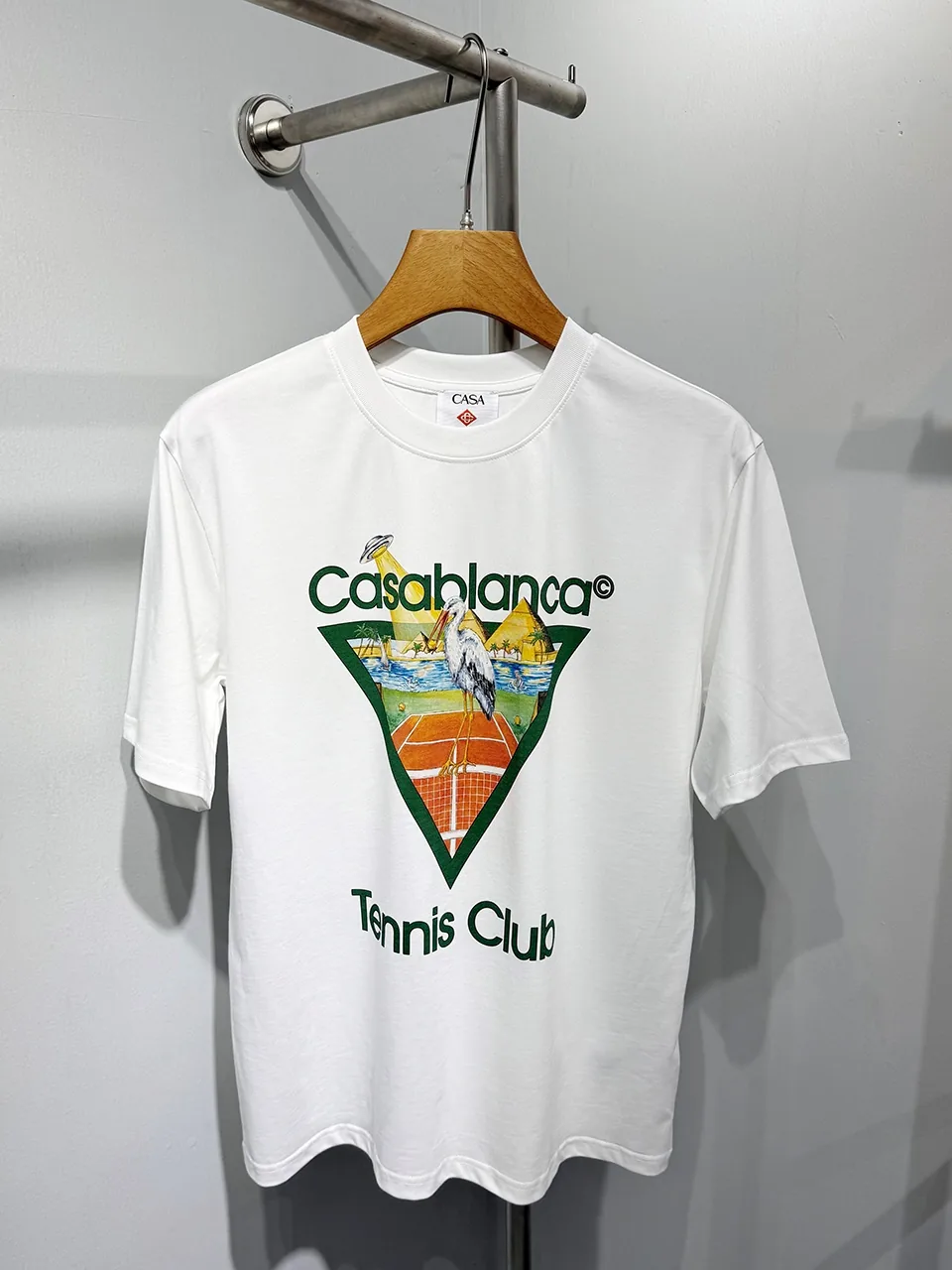 Casablanca Cotton-Feel Printed T-Shirt