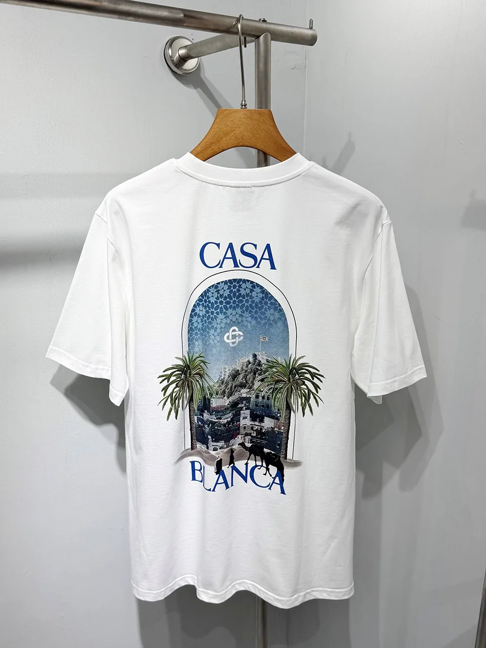 Casablanca Cotton-Feel Printed T-Shirt
