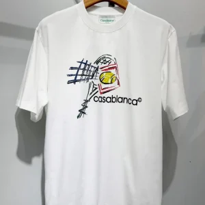 Casablanca Cotton-Feel Printed T-Shirt