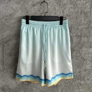 Casablanca Silk-Feel Printed Shorts