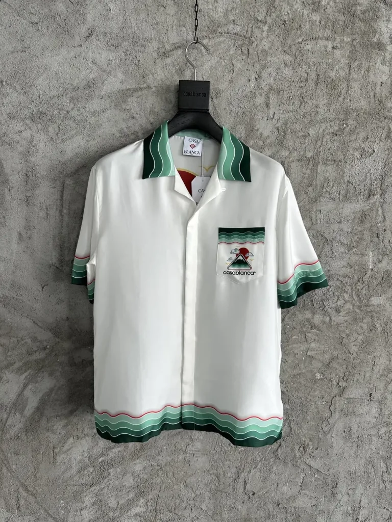 Casablanca 2025SS Silk Printed Short Sleeve Shirt #0049