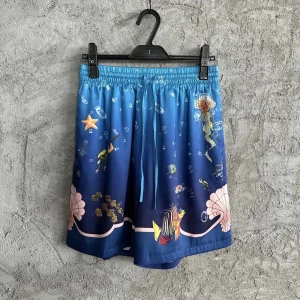 Casablanca Silk-Feel Printed Shorts