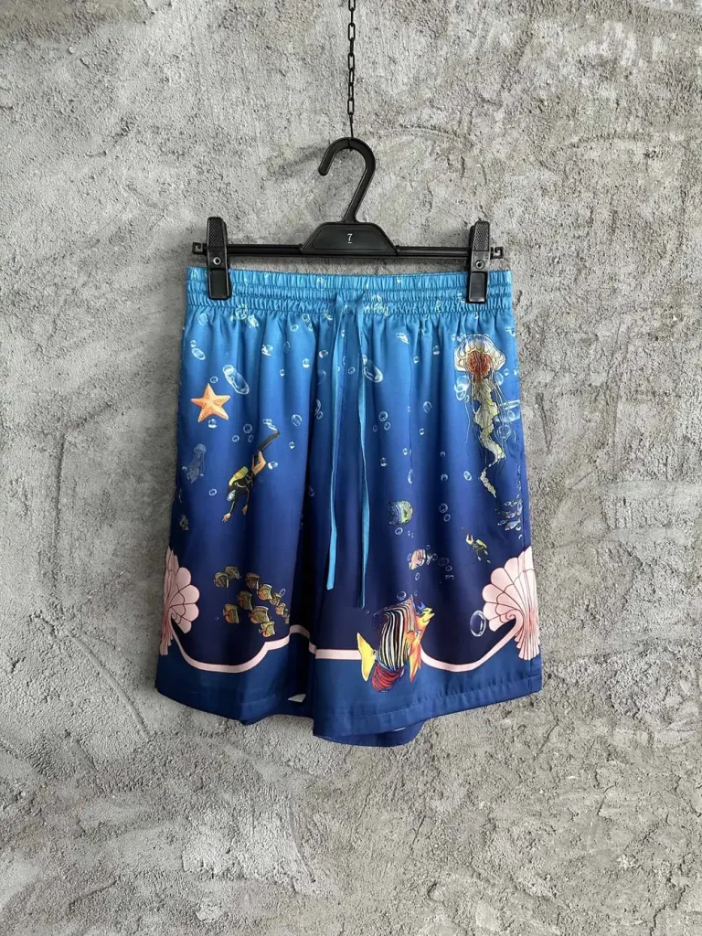 Casablanca 2024SS Silk Printed Shorts #0014