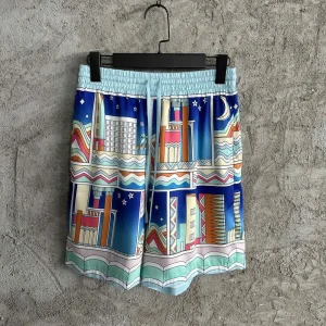 Casablanca Silk-Feel Printed Shorts