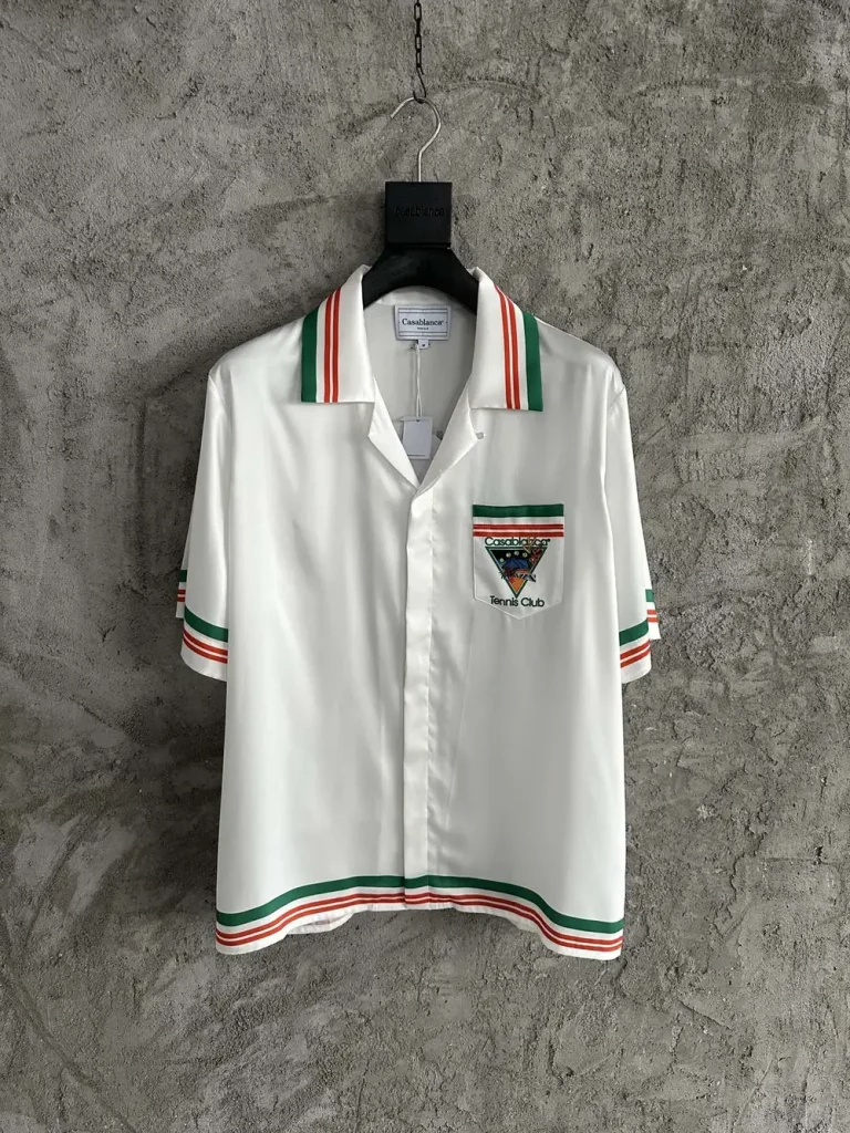 Casablanca 2024SS Silk Printed Short Sleeve Shirt #0019