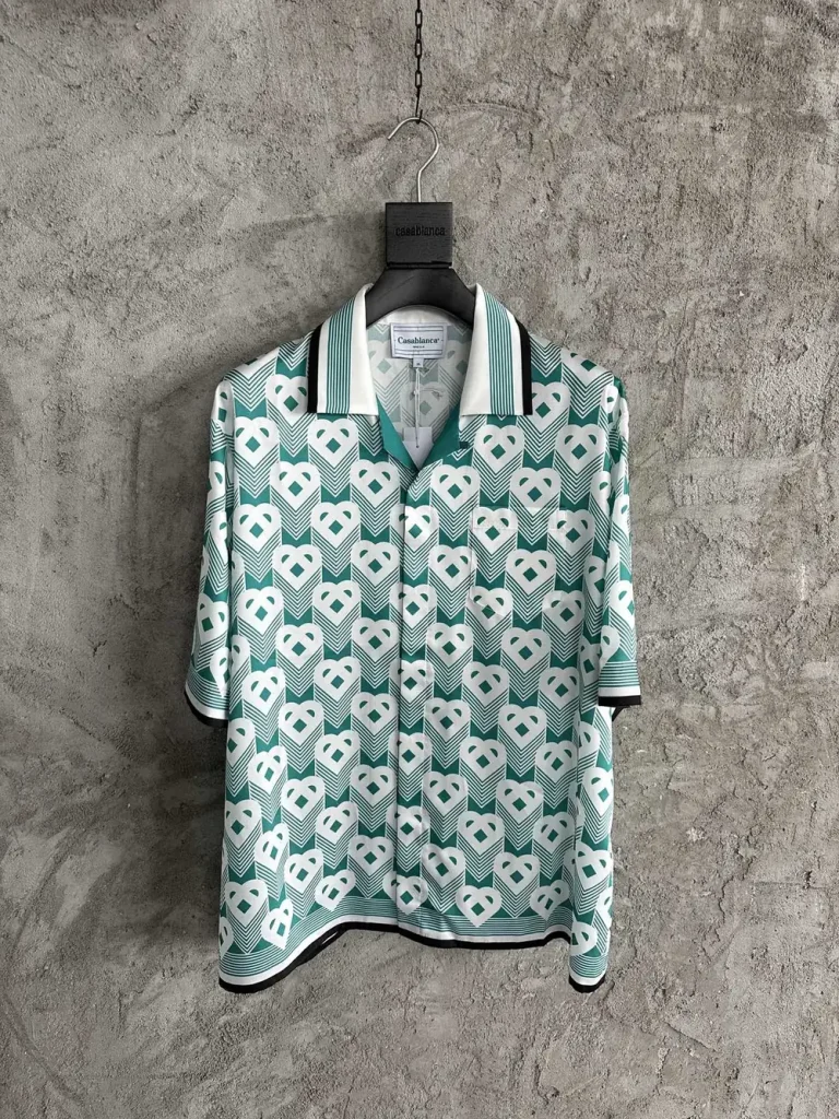 Casablanca 2024SS Silk Printed Short Sleeve Shirt #0021