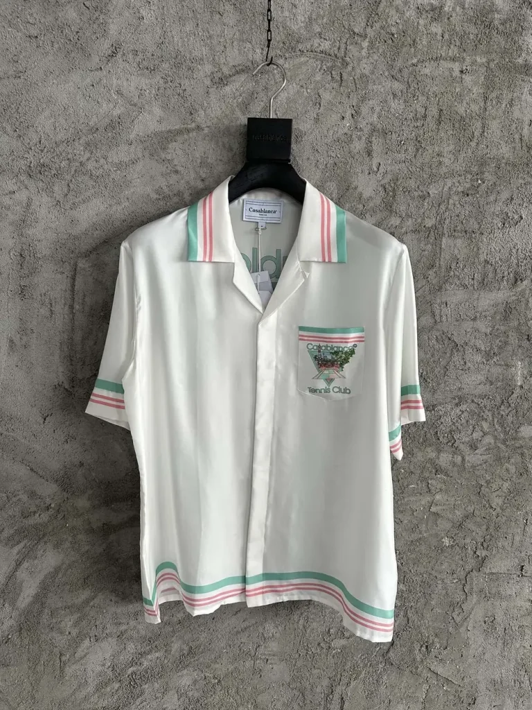 Casablanca 2025SS Silk Printed Short Sleeve Shirt #0059