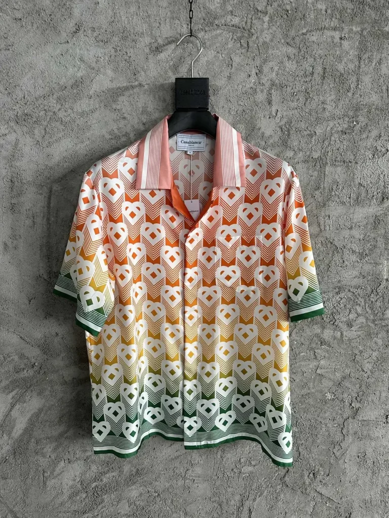 Casablanca 2024SS Silk Printed Short Sleeve Shirt #0023