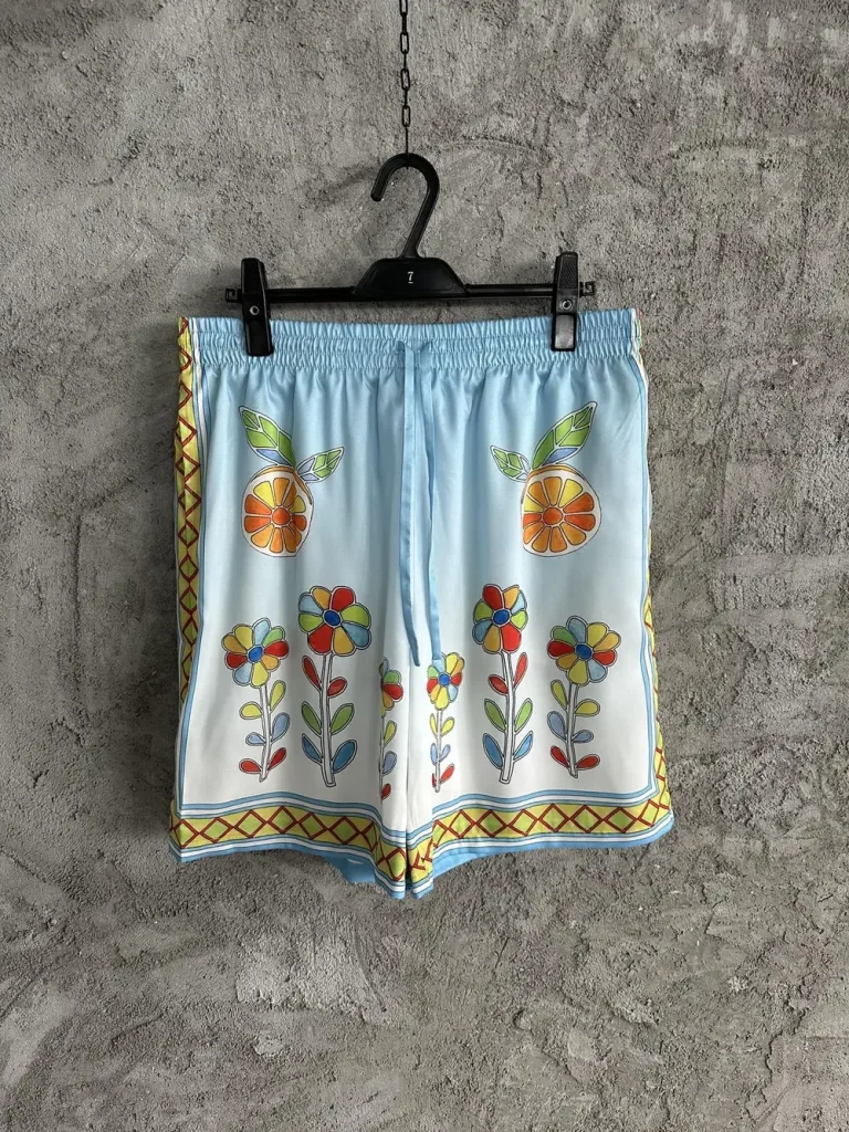 Casablanca 2024SS Silk Printed Shorts #0024