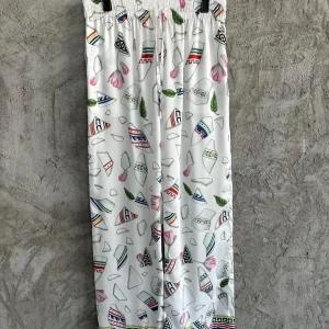 Casablanca Silk-Feel Printed Pants