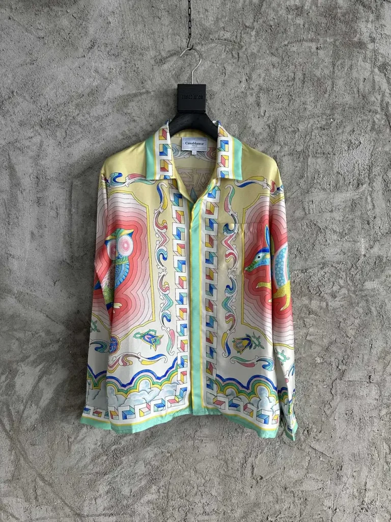 Casablanca 2024SS Silk Printed Long Sleeve Shirt #0027