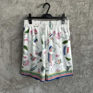 Casablanca Silk-Feel Printed Shorts