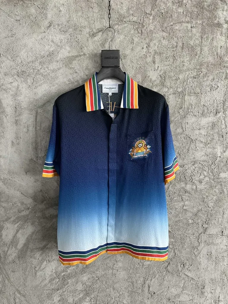 Casablanca 2024SS Silk Printed Short Sleeve Shirt #0034