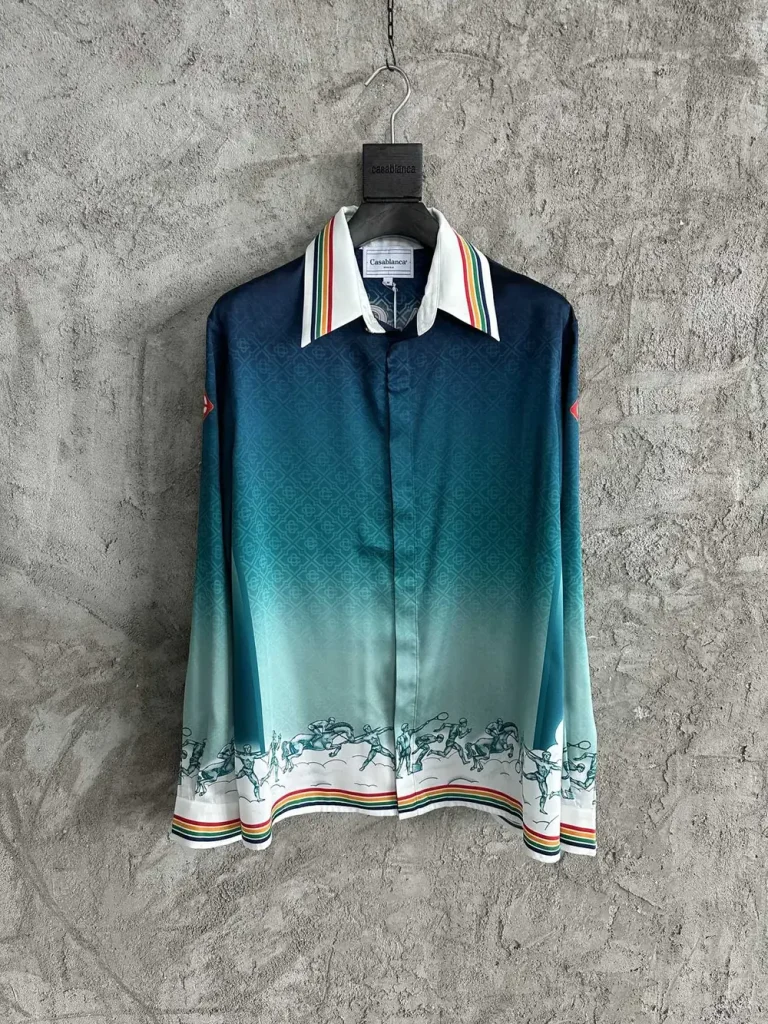 Casablanca 2024SS Silk Printed Long Sleeve Shirt #0077