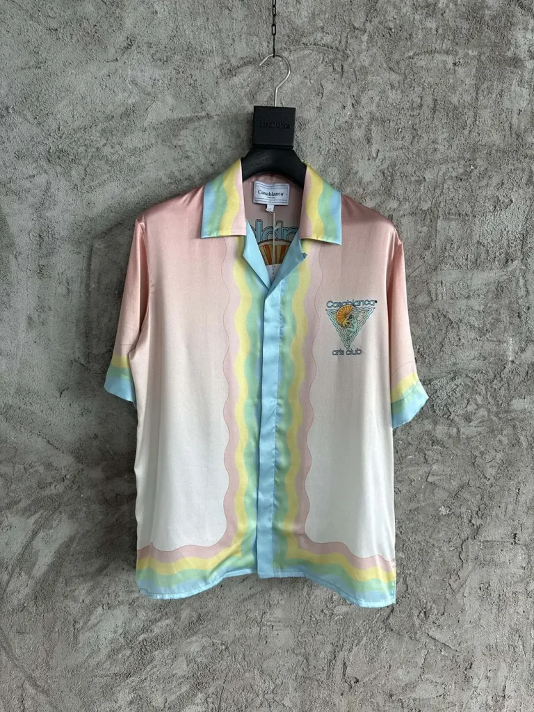 Casablanca 2024SS Silk Printed Short Sleeve Shirt #0041