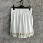 Silk-Feel Printed Shorts