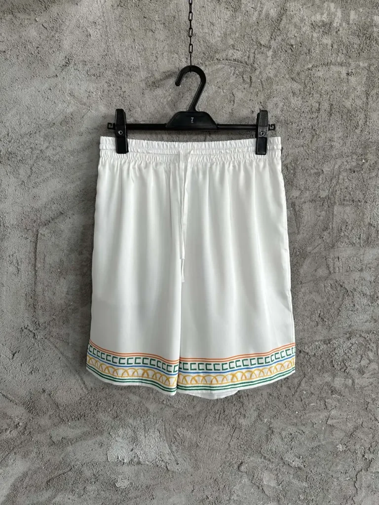Silk-Feel Printed Shorts