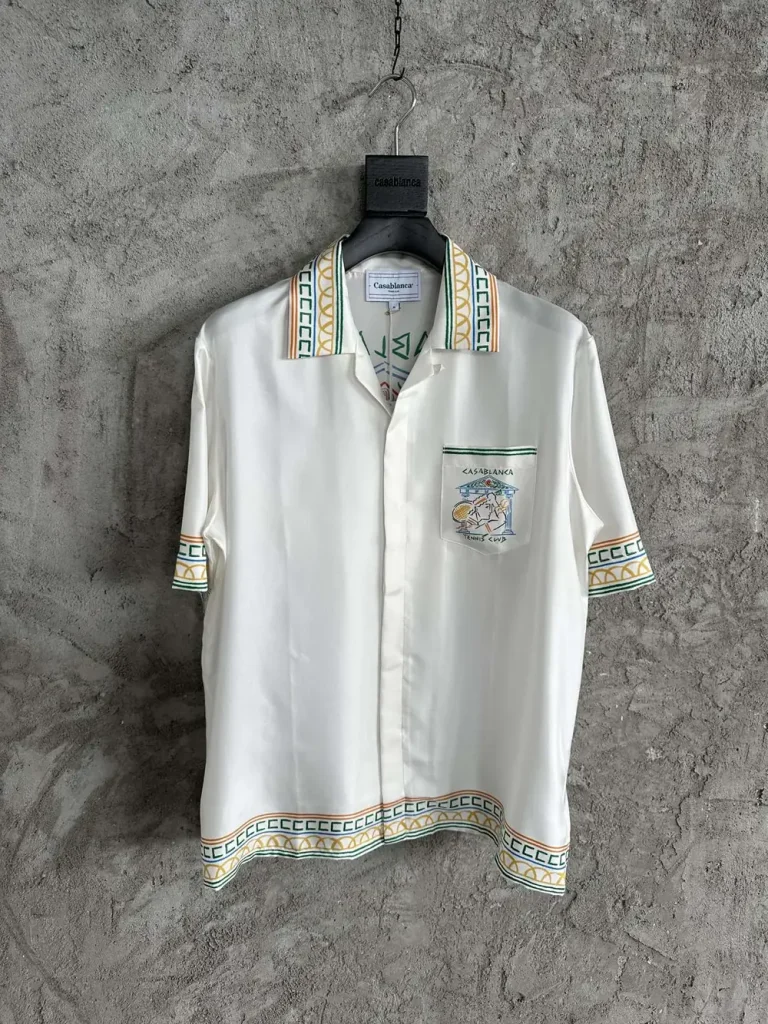 Casablanca 2024SS Silk Printed Short Sleeve Shirt #0080