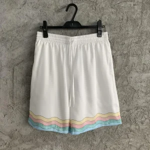 Casablanca Silk-Feel Printed Shorts