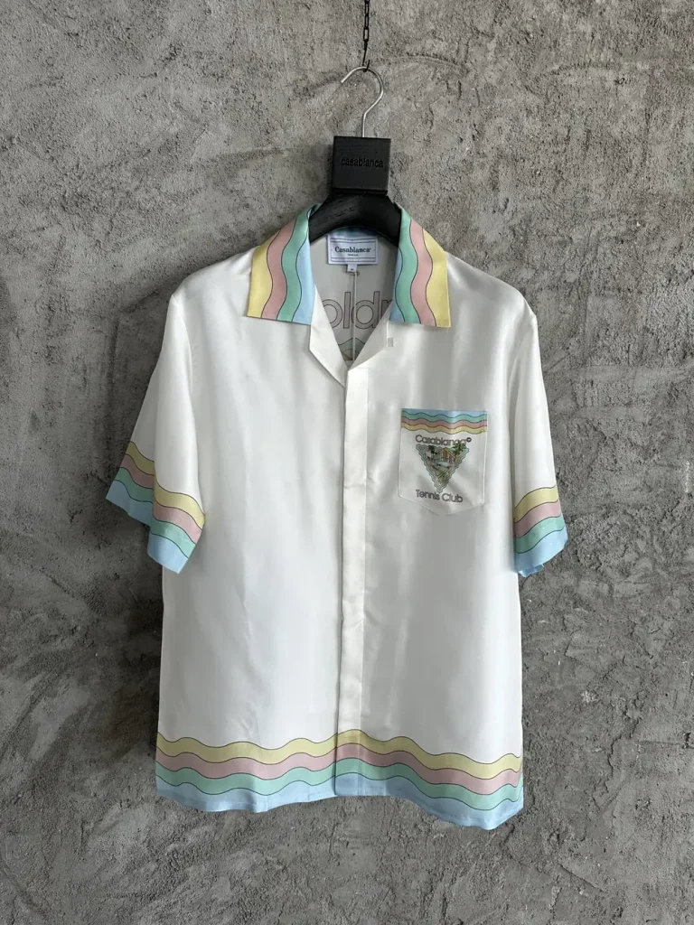 Casablanca 2024SS Silk Printed Short Sleeve Shirt #0086