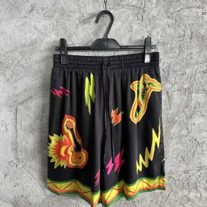 Casablanca Silk-Feel Printed Shorts
