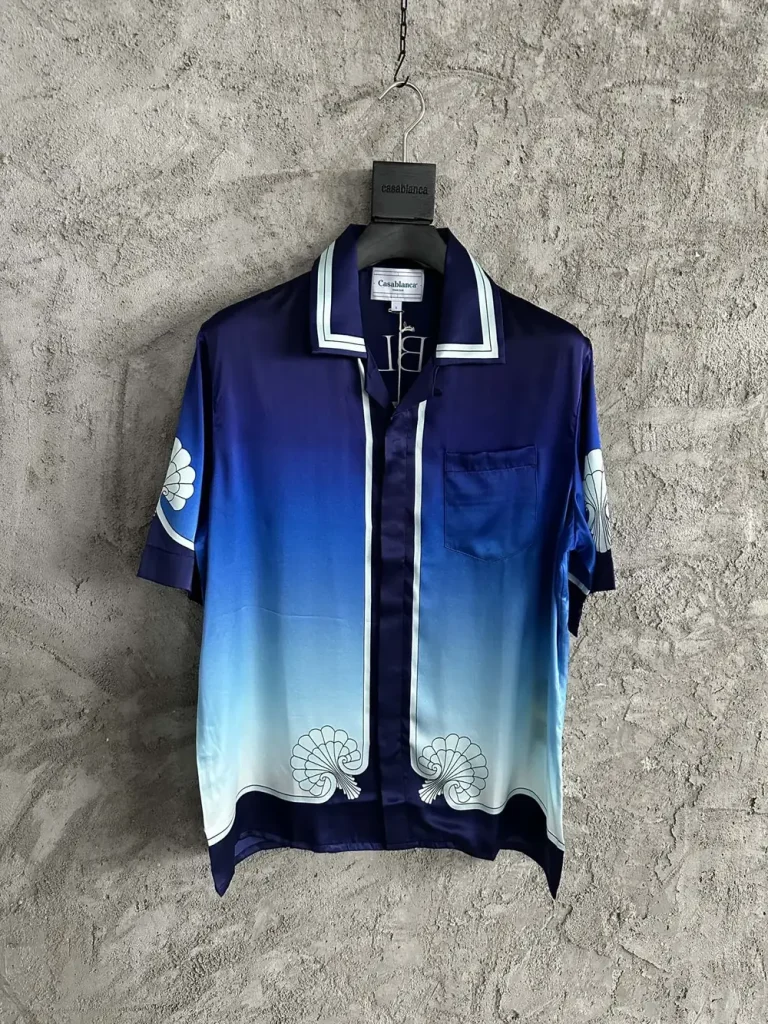Casablanca 2024SS Silk Printed Short Sleeve Shirt #0098