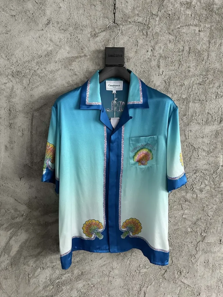 Casablanca 2025SS Silk Printed Short Sleeve Shirt #0100