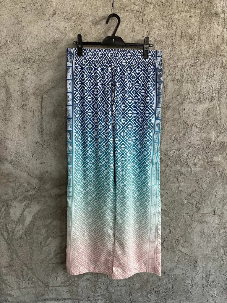 Casablanca 2025SS Silk Printed Pants #0102