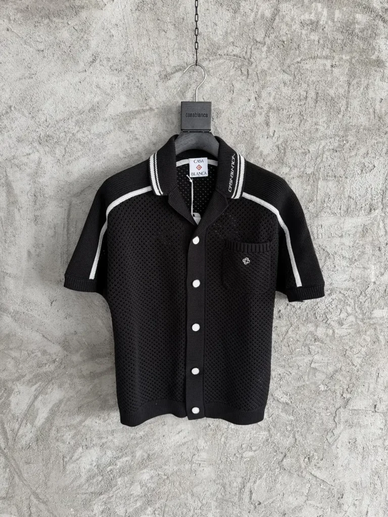 Casablanca 2026SS Embroidered Knit Shirt #0110