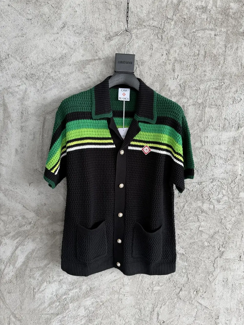 Casablanca Cotton-Feel Knit Shirt