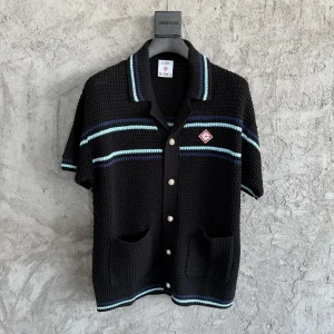 Casablanca Cotton-Feel Knit Shirt