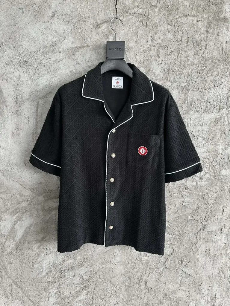Casablanca 2025SS Cotton Printed Short Sleeve Shirt #0138