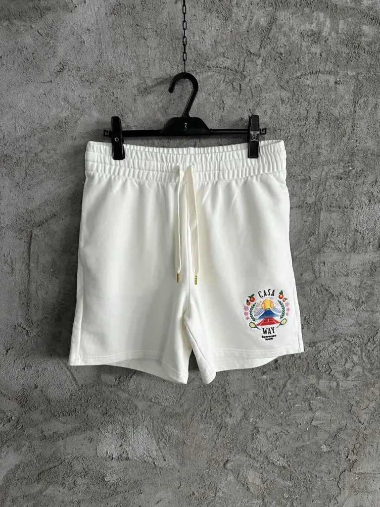 Casablanca 2025SS Cotton Embroidered Shorts #0141