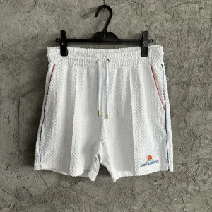 Casablanca Cotton-Feel Embroidered Shorts