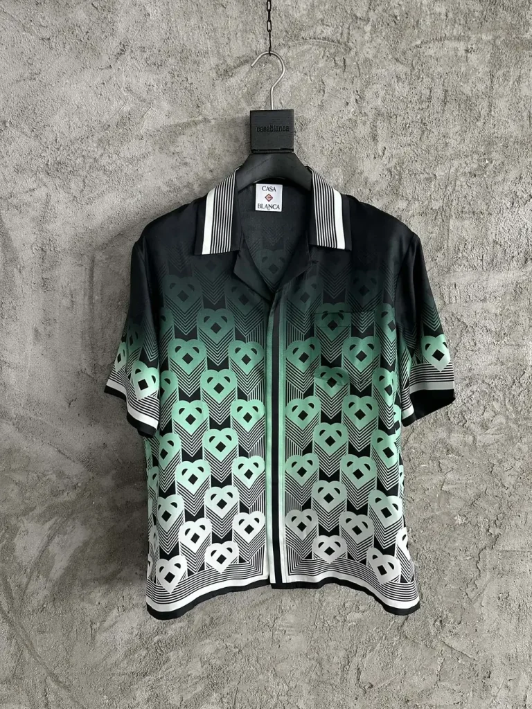 Casablanca 2025SS Silk Printed Short Sleeve Shirt #0157