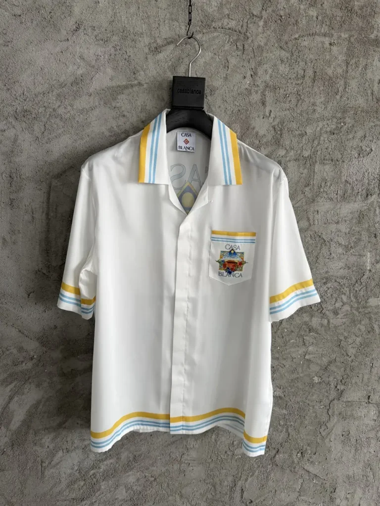 Casablanca 2026SS Silk Printed Short Sleeve Shirt #0177