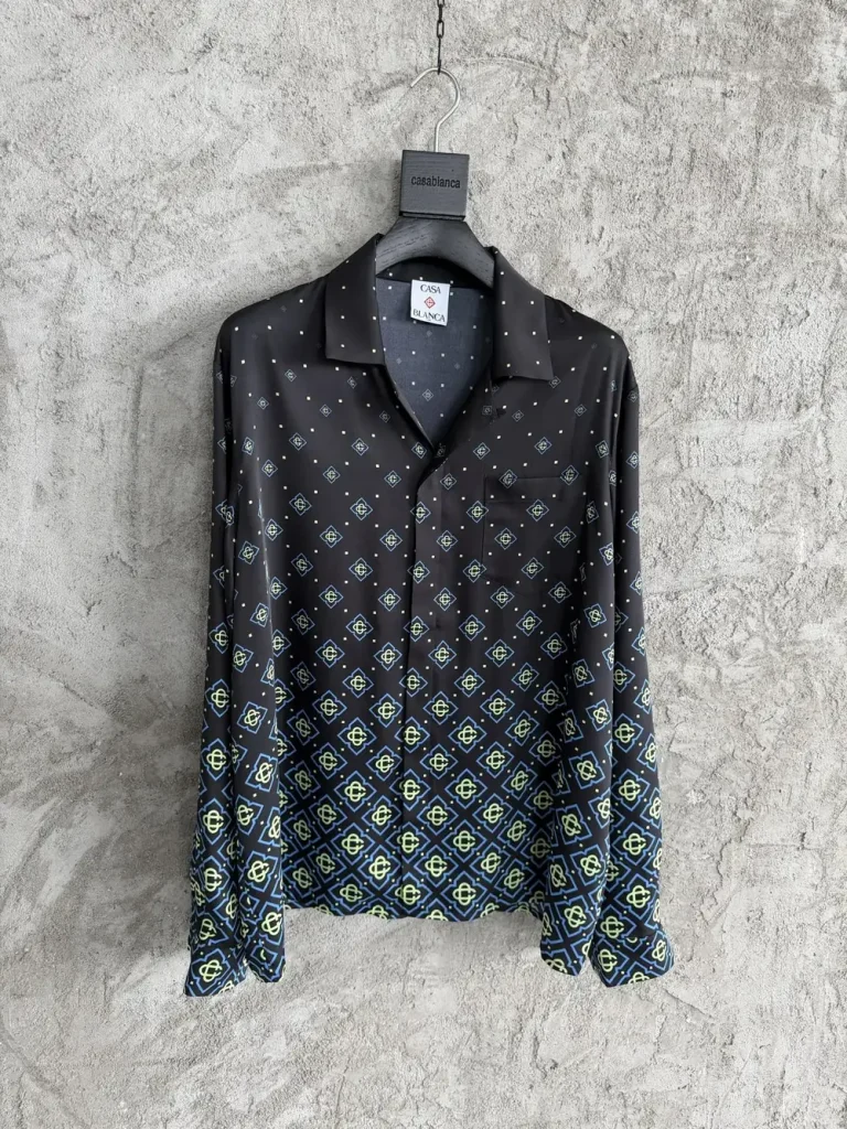 Casablanca 2026SS Silk Printed Long Sleeve Shirt #0186