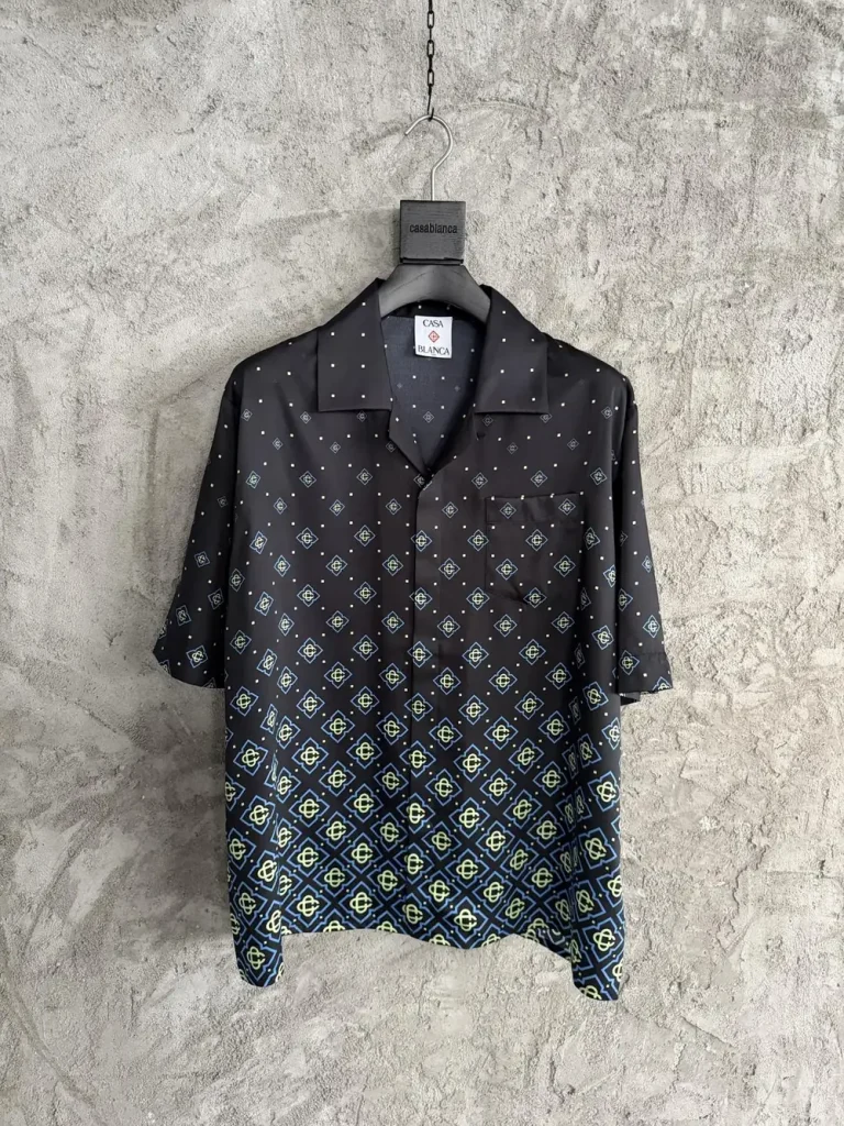 Casablanca 2026SS Silk Printed Short Sleeve Shirt #0192
