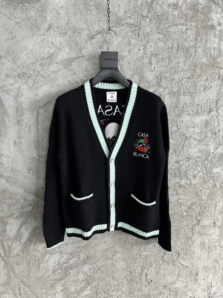Casablanca 2025SS Wool Embroidered Knit Shirt #0204
