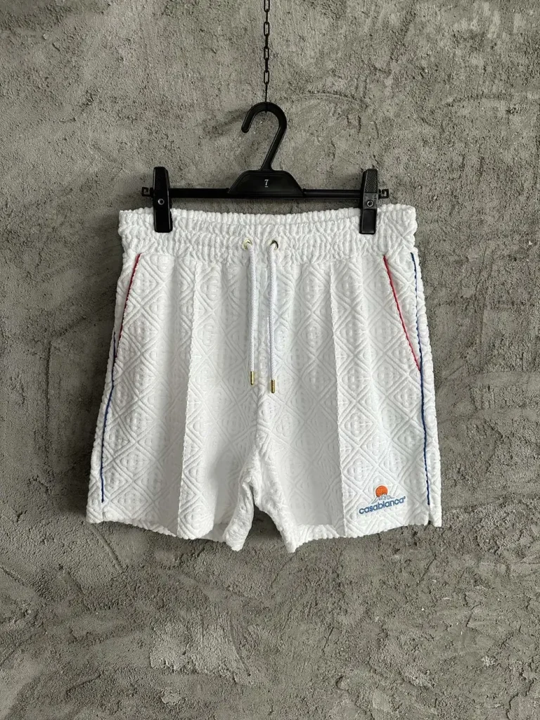Casablanca 2025SS Cotton Embroidered Shorts #0206