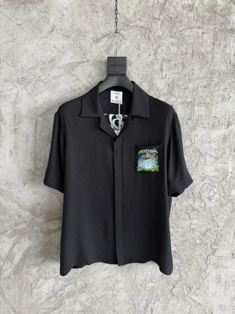 Casablanca 2026SS Silk Printed Short Sleeve Shirt #0219