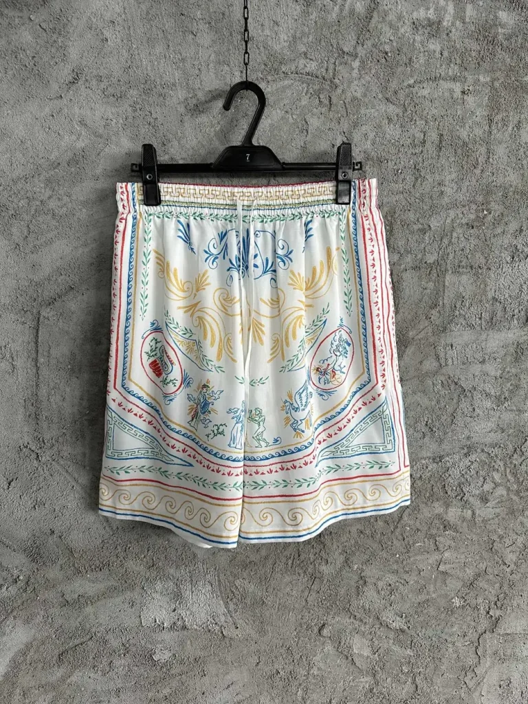 Casablanca 2024SS Silk Printed Shorts #0222