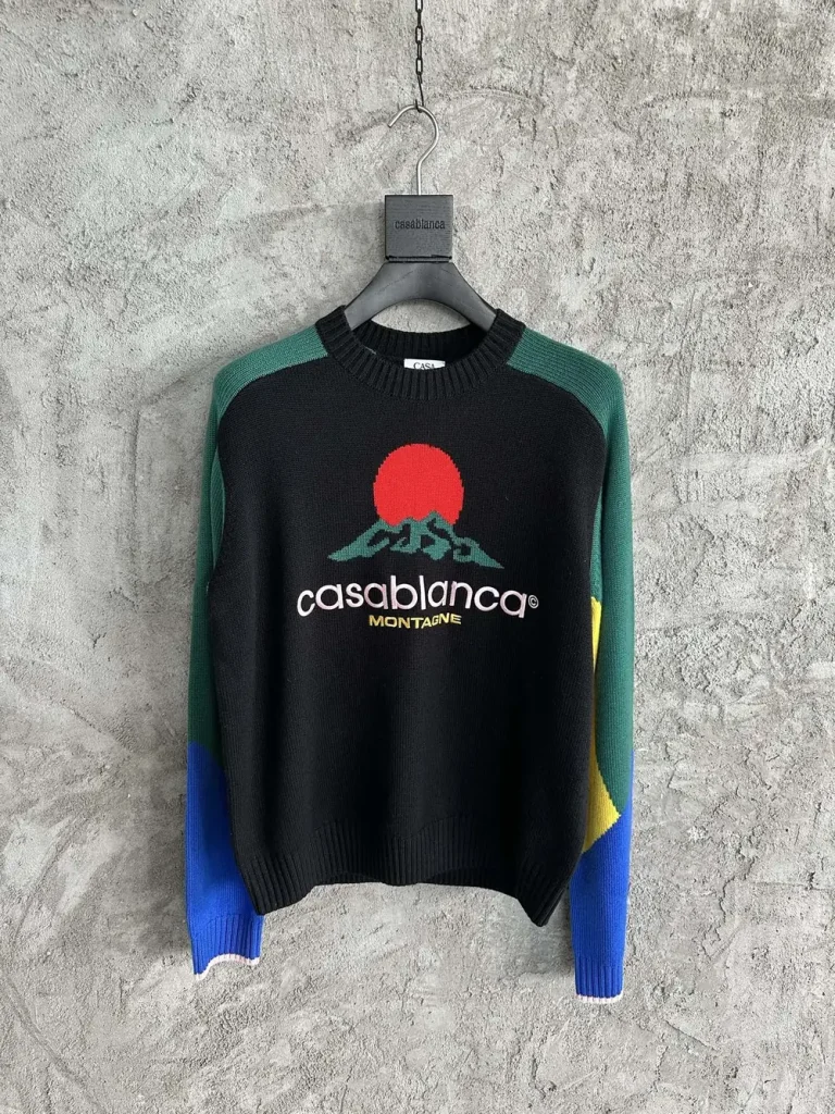 Casablanca 2025SS Wool Embroidered Knit Shirt #0242