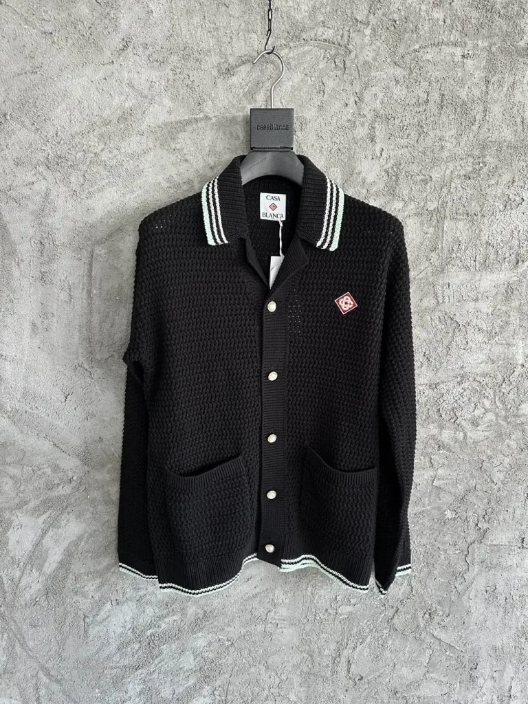 Casablanca 2025SS Cotton Embroidered Knit Shirt #0244