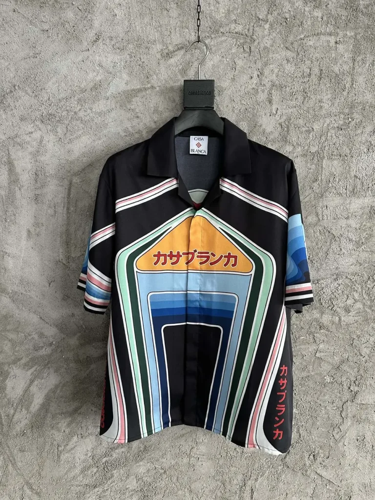 Casablanca 2025SS Silk Printed Short Sleeve Shirt #0252