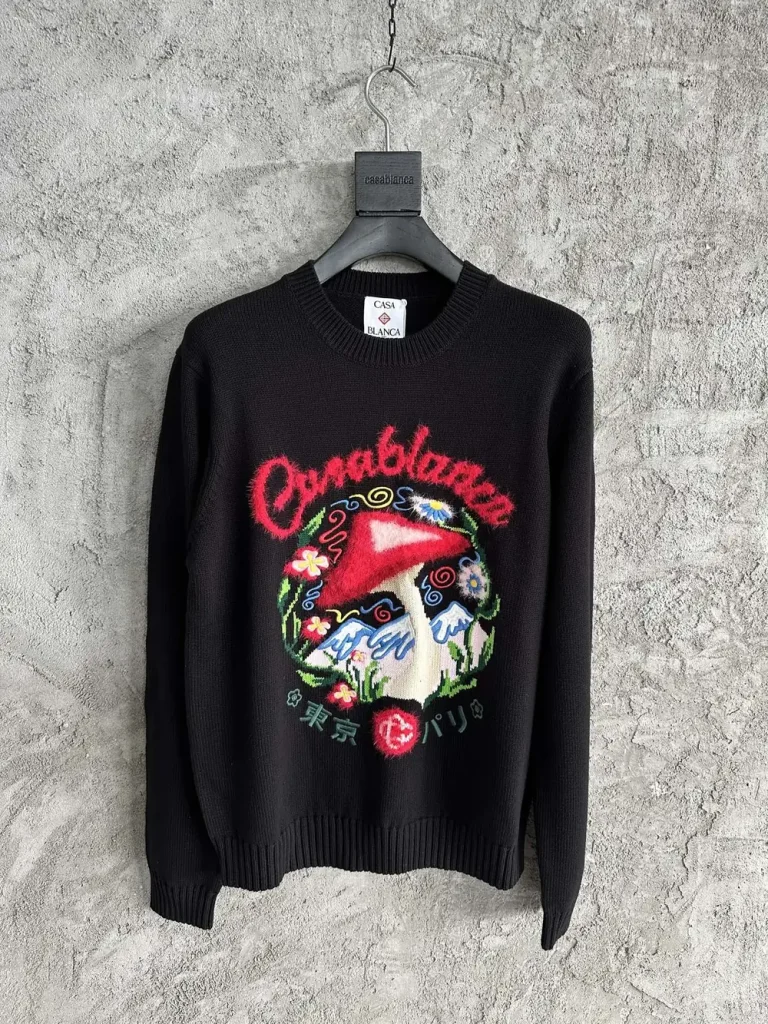 Casablanca 2025SS Cotton Embroidered Knit Shirt #0260