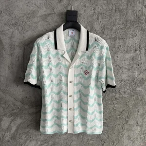 Casablanca Cotton-Feel Knit Shirt