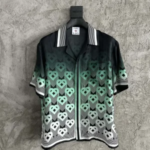 Casablanca Silk-Feel Printed Short Sleeve Shirt