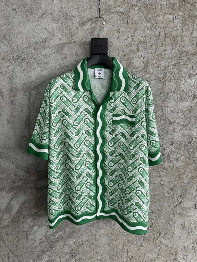 Casablanca 2025SS Silk Printed Short Sleeve Shirt #0269
